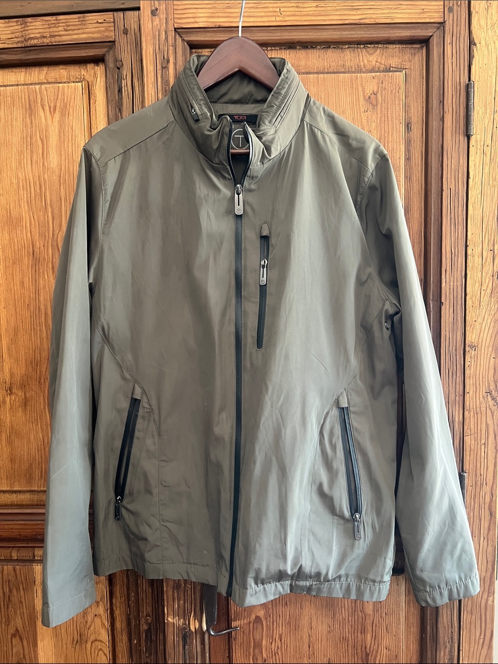 Tumi Men's Olive Lightweight Shirt Jacket